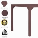 Ver imagem 4 de Mesa Retangular Haiti Tampo Ripado em Alumínio para Cozinha, Edícula, Área Trama Original