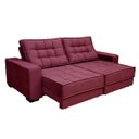 Ver imagem 2 de Sofá Retrátil e Reclinável 2,50m Suede Coliseu