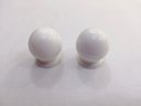Ver imagem 3 de Kit de 10 Puxadores para Gaveta Cômoda Armário Guarda Roupa Formato de Bolinha Plástico Branco