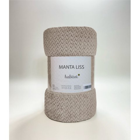 Manta Microfibra Liss Habitat Casal 200x220cm - Liss Fendi