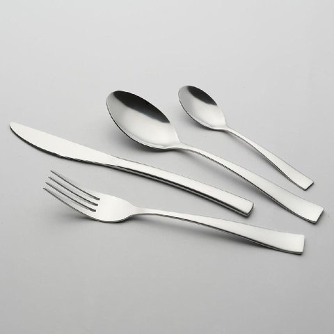 Kit 24 Talheres Faqueiro Home&co Madison Aço Inox Prateado Faca Colher Garfo