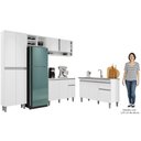 Ver imagem 5 de Cozinha Compacta Vanessa e Balcão Gabinete Com Pia Tatiane 120cm Branco - AJL Móveis