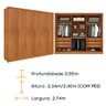 Guarda Roupa Casal 100% Mdf 6 Portas 6 Gavetas Realeza Tcil Tcil Móveis Guarda Roupa Casal Realeza 1 - 3