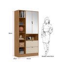 Ver imagem 5 de Armário Multiuso Ambiente Joy com Espelho Tênis, Toalhas:amendola/off White