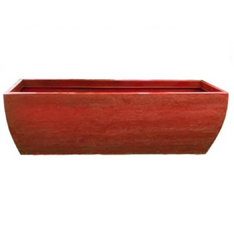 Vaso Planta 100x30 Jardineira Floreira Polietileno - VINHO BORDO 021