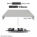 Ver imagem 6 de Tampa de Proteção Fogão Cooktop 4 Bocas em MDF Cinza