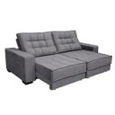 Ver imagem 2 de Sofá Retrátil e Reclinável 2,70m Suede Coliseu
