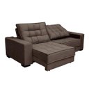 Ver imagem 4 de Sofá Retrátil e Reclinável 3,10m Suede Coliseu