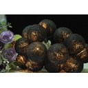 Ver imagem 3 de Fio de Bolinhas Halloween Dia Das Bruxas Preto Pilha Led 3m