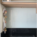 Ver imagem 2 de Pastilha de Vidro de 30cm x 30cm Glass Mosaic Branco