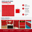 Ver imagem 3 de Pastilha de Vidro Matisse de 30cm x 30cm Rende Glass Mosaic Vermelho