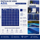 Ver imagem 3 de Pastilha de Vidro Matisse de 30cm x 30cm Rende Glass Mosaic Azul/Escuro