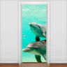 Adesivo Para Porta Animais Golfinho 1 Mod. 14- 63X210Cm - 1