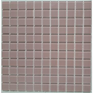 Pastilha de Vidro Quadrados de 2,5cm Cristal Glass Mosaic 30cmx30cm (Placas)