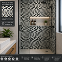Ver imagem 4 de Pastilha de Vidro Matisse de 30cm x 30cm Rende Glass Mosaic Cinza