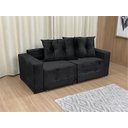Ver imagem 5 de Sofá Retrátil 1,80 M Preto 504 Esther