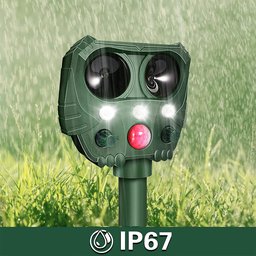 Repelente Solar Ultrassonico Espanta Afasta Pragas Aves Ratos Pombo Gamba Frequência Ajustavel - 3