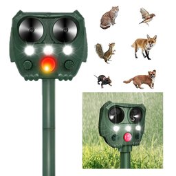 Repelente Solar Ultrassonico Espanta Afasta Pragas Aves Ratos Pombo Gamba Frequência Ajustavel - 1