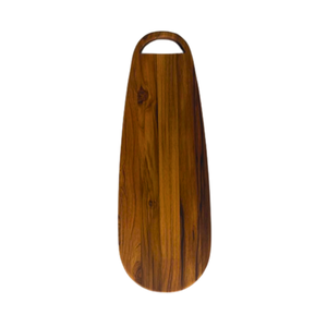 Tábua de Corte e Frios Oval – Madeira Teca 47x17x2cm