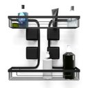 Ver imagem 4 de Prateleira Dupla Ultra Black Ventosa Retangular 2656 Arthi