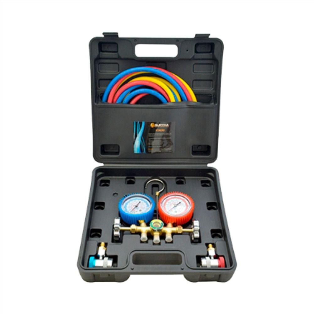 Kit Manifold Automotivo C Mangueira 150cm Engate R pido Ajust vel 