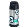 Garrafa Garrafinha Térmica Infantil Thermos 355ml Futebol - 6