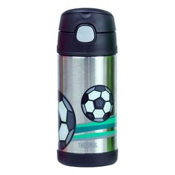 Garrafa Garrafinha Térmica Infantil Thermos 355ml Futebol - 1