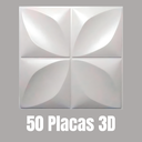 Ver imagem 3 de 50 Placas 3d Revestimento de Parede Autocolante Efeito Moderno - 3,12 M²