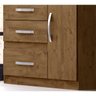 Conjunto Guarda-Roupa com Cômoda New Suecia Castanho Avela W Flex Moval - 11