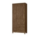 Ver imagem 7 de Guarda Roupa Lima 103cm 3 Portas Castanho Wood Moval