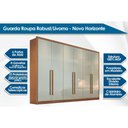 Ver imagem 2 de Guarda Roupa Casal 6 Portas e 4 Gavetas Robust/livorno Cumaru - Novo Horizonte