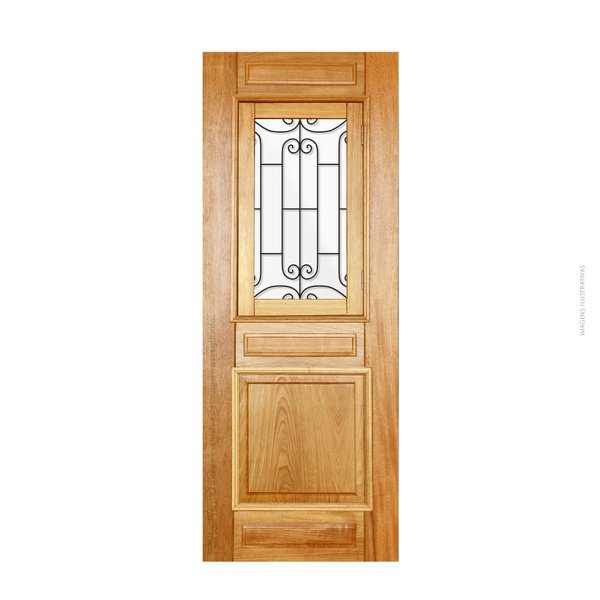 Folha de Porta 210x60cm Tauari Alteza com Grade Mapaf