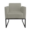 Ver imagem 2 de Kit 2 Poltronas Marisa Suede Marrom Rato Base Industrial Metálica Preto D’Rossi