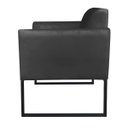 Ver imagem 4 de Kit 2 Poltronas Marisa Suede Preto Base Industrial Metálica Preto D'Rossi