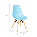 Ver imagem 3 de Armário Montessoriano Gaveteiro + Mesa + Baú Rubi 100% Mdf + Eiffel Azul