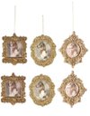 Ver imagem 1 de Kit Porta Retrato Gliter Dourado Para Árvore Natal 10cm 6 Peças - Magizi