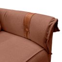 Ver imagem 6 de Sofá Living de 2 Lugares 145cm Moderno Texas Sala Recepção:Terracota