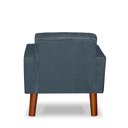 Ver imagem 3 de Mini Poltrona Cadeira Infantil Nina de Criança Suede Azul Turquesa