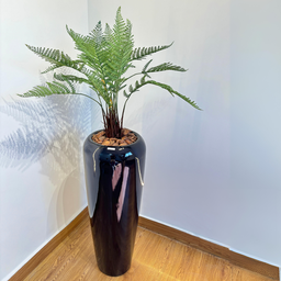 Vaso Decorativo Fibra de Vidro Florida P 65cm Azul Noturno - 2