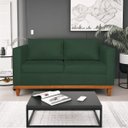 Ver imagem 1 de Sofá 3 Lugares Europa 180 cm Estilo Conforto e Elegância Linho Verde - ADJ Decor