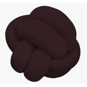 Almofada de Nó Escandinavo Marrom