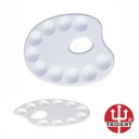 Ver imagem 2 de Paleta Pintura Godê Godet Bandeja Oval 23x17 12421 Trident