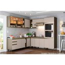 Ver imagem 4 de Armário Aéreo p/ Cozinha Connect 1 Porta 40cm Duna/Cristal - Henn