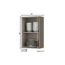 Ver imagem 3 de Armário Aéreo p/ Cozinha Connect 1 Porta 40cm Duna/Cristal - Henn