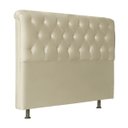 Ver imagem 1 de Cabeceira Casal 140cm Emilia Suede Marfim ID Milani Store