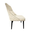 Ver imagem 2 de Cadeira De Jantar Bela Capitone Suede Bege