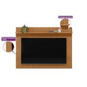 Ver imagem 2 de Painel Home P/ Tv até 75 Pol Genova C/ 1 Prateleira 200x130cm Nature Fosco - Linea Brasil