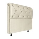 Ver imagem 1 de Cabeceira Queen 160cm Barbara Suede Marfim ID Milani Store