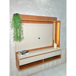 Painel Arthus 1.6 - Freijó/off White Caemmun Industria e Comercio de Moveis Ltda - 4