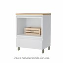 Ver mais imagens de Gabinete de Banheiro com Caixa Organizadora Rainha Nesher Branca / Nature